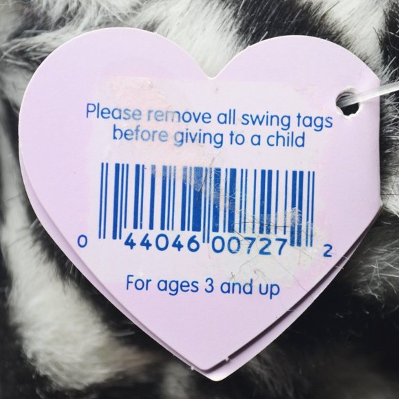 Zack the Zebra Puffkins by Swibco Style 6640 Bean Bag Plush - Picture 7 of 8